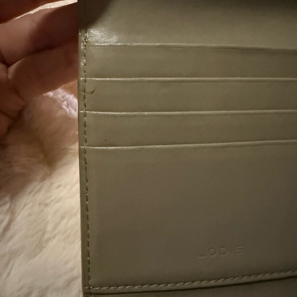 Lodis- Vintage Two-Toned Wallet – Yellow & Grey - Picture 5 of 6